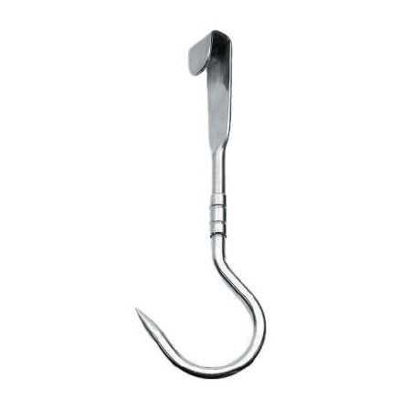 Sliding swivel hook d12x270 stainless steel AISI 304.