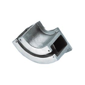 Cast aluminum curve, applicable to the 100x50 guide