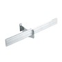 Flat aluminum bar with relief in shape (2 sizes) linear meter.