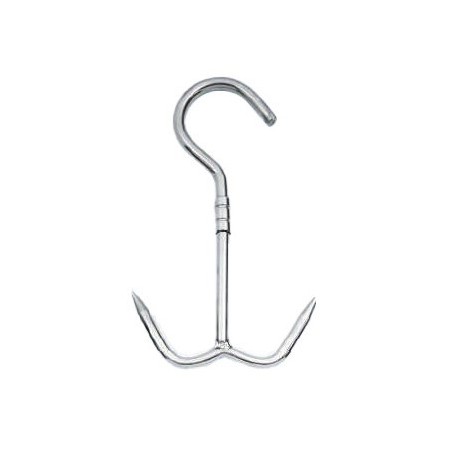 Crochet d'ancrage pivotant, acier inoxydable AISI 304 (4 options à choisir).