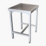 MESA CENTRAL AUXILIAR INOX REFORÇADO