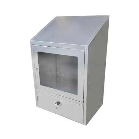 Armari per equips informàtics de paret o sobre taula 650x460x990h IP54 inoxidable AISI 304.
