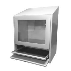 Armoire informatique murale ou de table 800x600x800h IP54 en acier inoxydable AISI 304.
