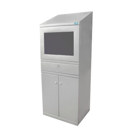 Armário para equipamento informático 800x600x1870h IP54 aço inoxidável AISI 304.