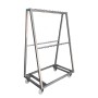 SUPPORT CHARIOT PYRAMIDE EN ACIER INOXYDABLE