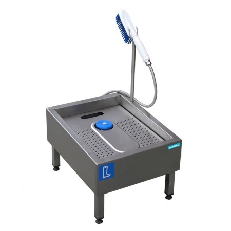 Renta botes manual, 400x500x300h680h. inoxidable AISI 304.