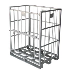 Palet, RACK per a magatzem de congelats, 1200x800x1440h inoxidable AISI 304. Apte per transportar amb corrons.