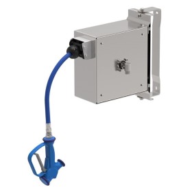 Manega enrotllable de 15m amb ruixador, 150x730x410h, 1/2" 13L/minut, inoxidable AISI 304.