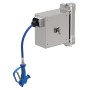 Mangueira rolável de 15m com sprinkler, 150x730x410h, 1/2" 13L/minuto, inox AISI 304.