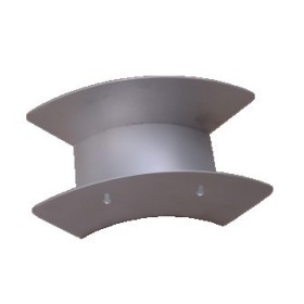 Suport mànega de paret, d200x130, inoxidable AISI 304.